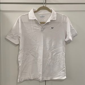 Vineyard vines white polo shirt boys size large 16